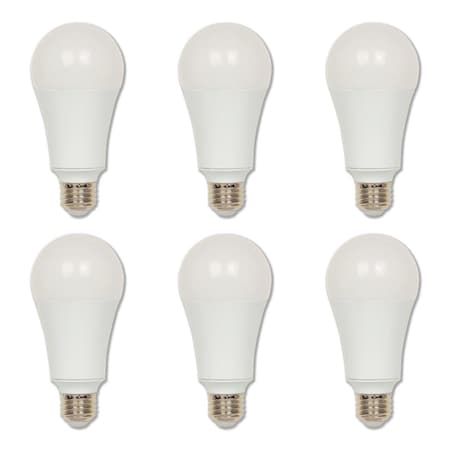 Bulb LED 25W 120-177V A21 Omni 5000K Day-Light E26 Med Bs, 6PK